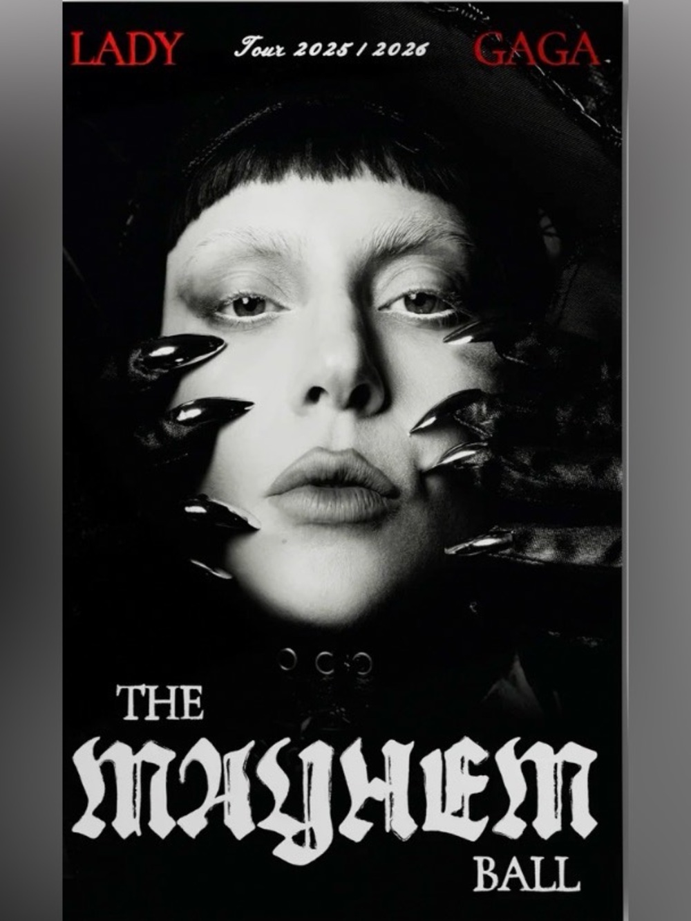 Lady Gaga The MAYHEM Ball Poster | Excellent Condition | Original